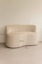 Come - Banc Avec Dossier - Velours - Beige