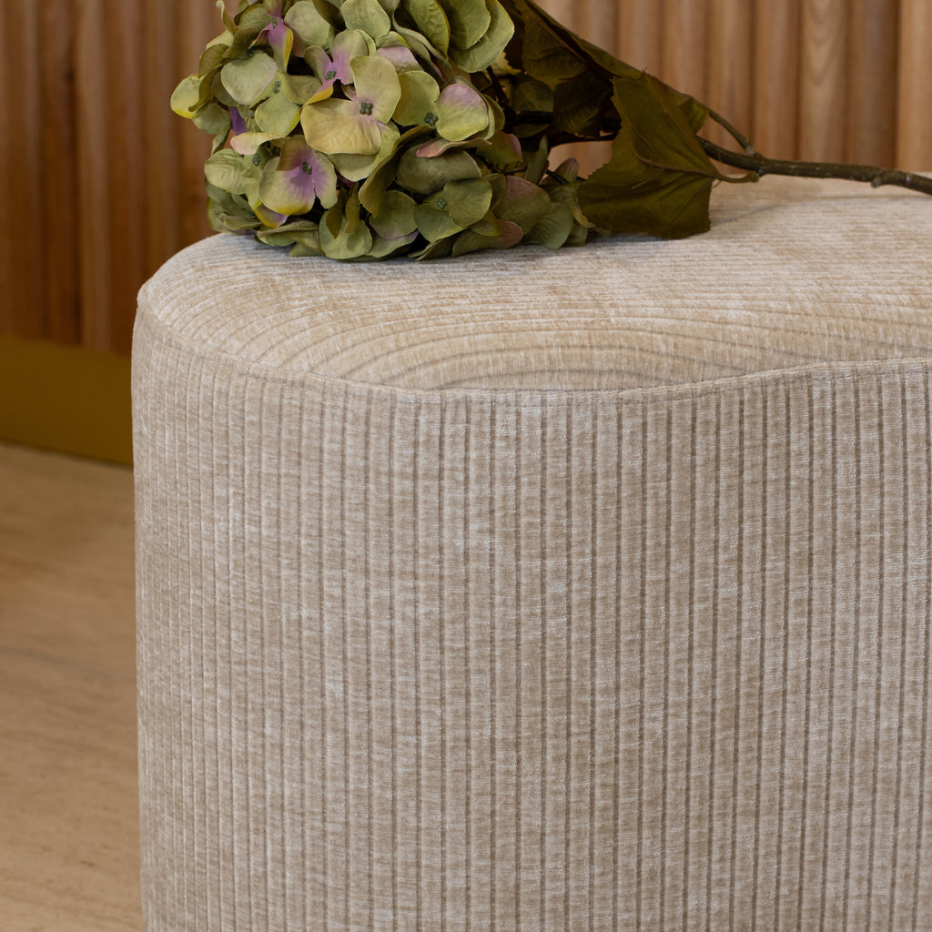 Come - Banc - Velours Cotelé/Tissu - Beige