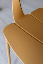 Montauk - Lot 4 Fauteuils De Table - Polypropylène/Metal - Ocre