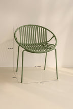 Calypso - Lot De 4 Faut De Table - Polypropylène/Métal - Vert