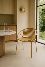 Calypso - Lot De 4 Faut De Table - Polypropylène/Métal - Safran