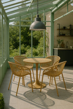 Calypso - Lot De 4 Faut De Table - Polypropylène/Métal - Safran