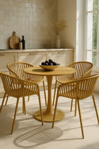 Calypso - Lot De 4 Faut De Table - Polypropylène/Métal - Safran
