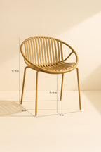 Calypso - Lot De 4 Faut De Table - Polypropylène/Métal - Safran