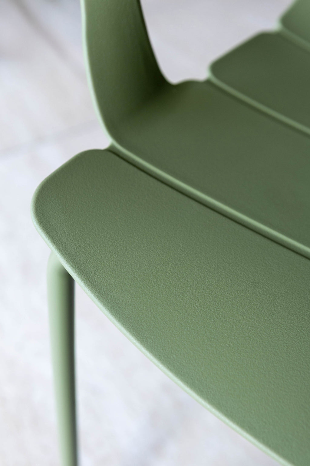 Montauk - Ensemble Table/4Fauteuil De Table En Polypopylène - Métal - Vert