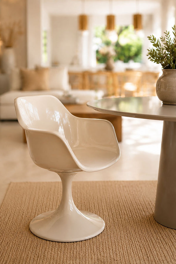 Glam - Lot De 2 Fauteuils De Table - Polycarbonate - Vison