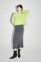La Maxi Skirt Serena En Tricot Léo Green