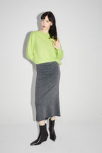 La Maxi Skirt Serena En Tricot Léo Green