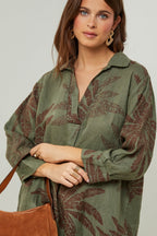 Autour Du Lin - Robe - Kaki - Femme