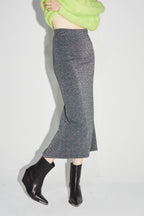 La Maxi Skirt Serena En Tricot Léo Green