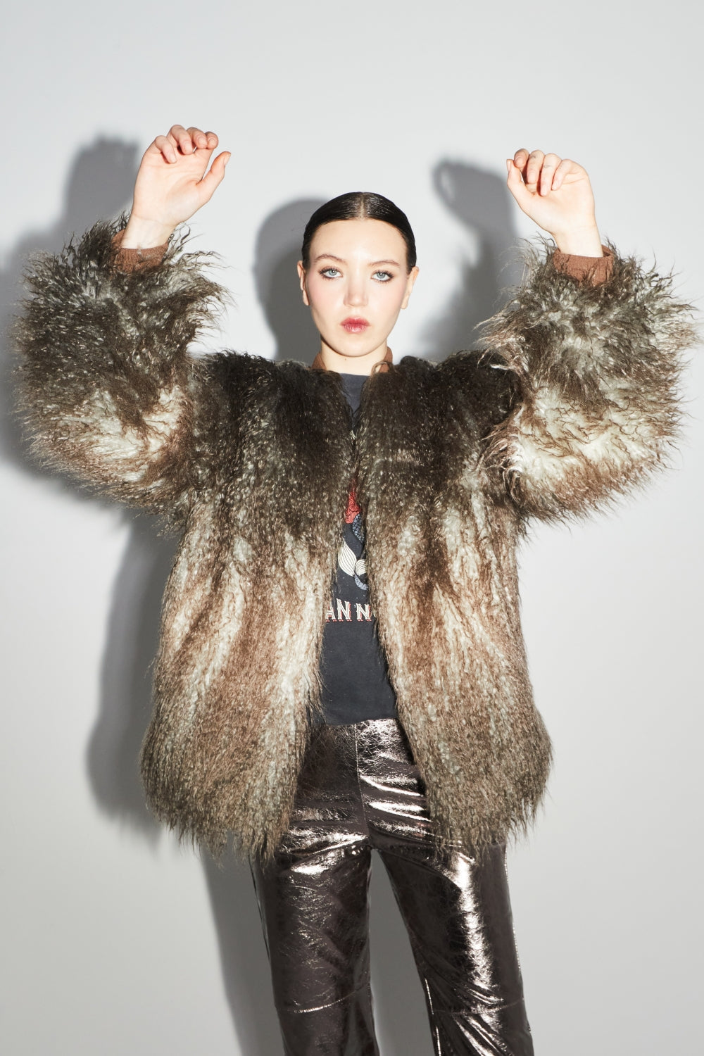 Bomber Zephyr Fausse Fourrure Tie And Dye