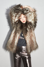 Bomber Zephyr Fausse Fourrure Tie And Dye
