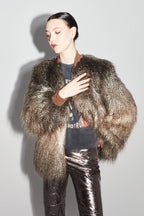 Bomber Zephyr Fausse Fourrure Tie And Dye