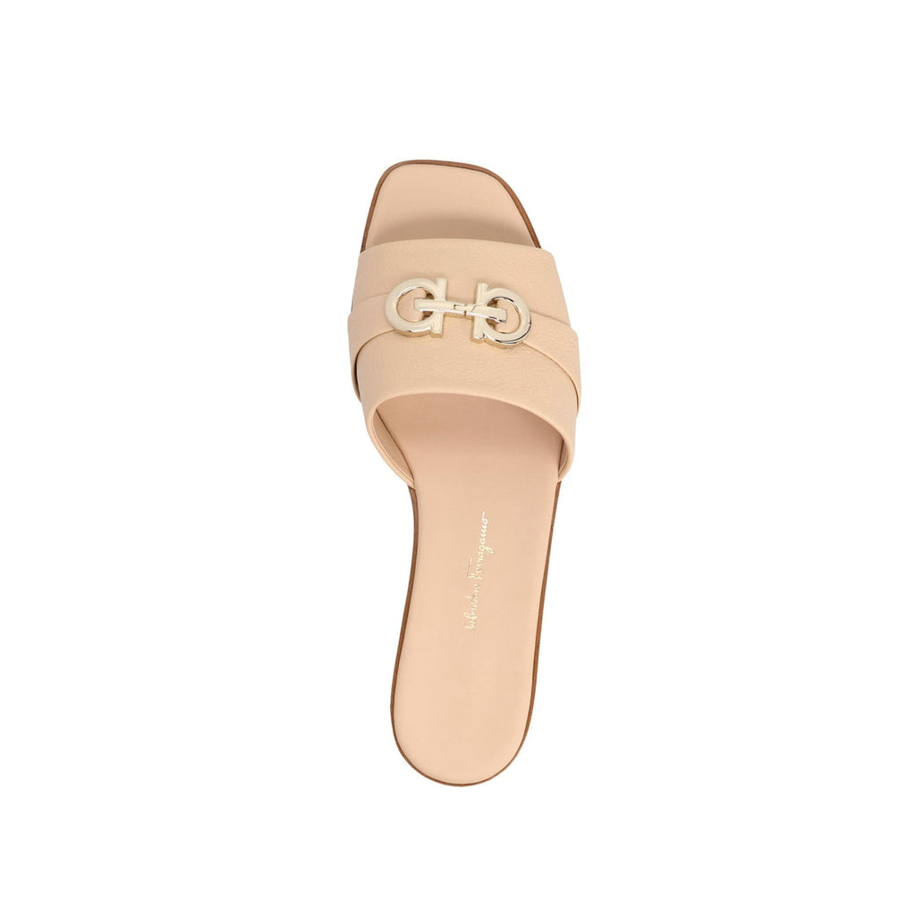 Sandales Salvatore Ferragamo Leather - Beige - Femme