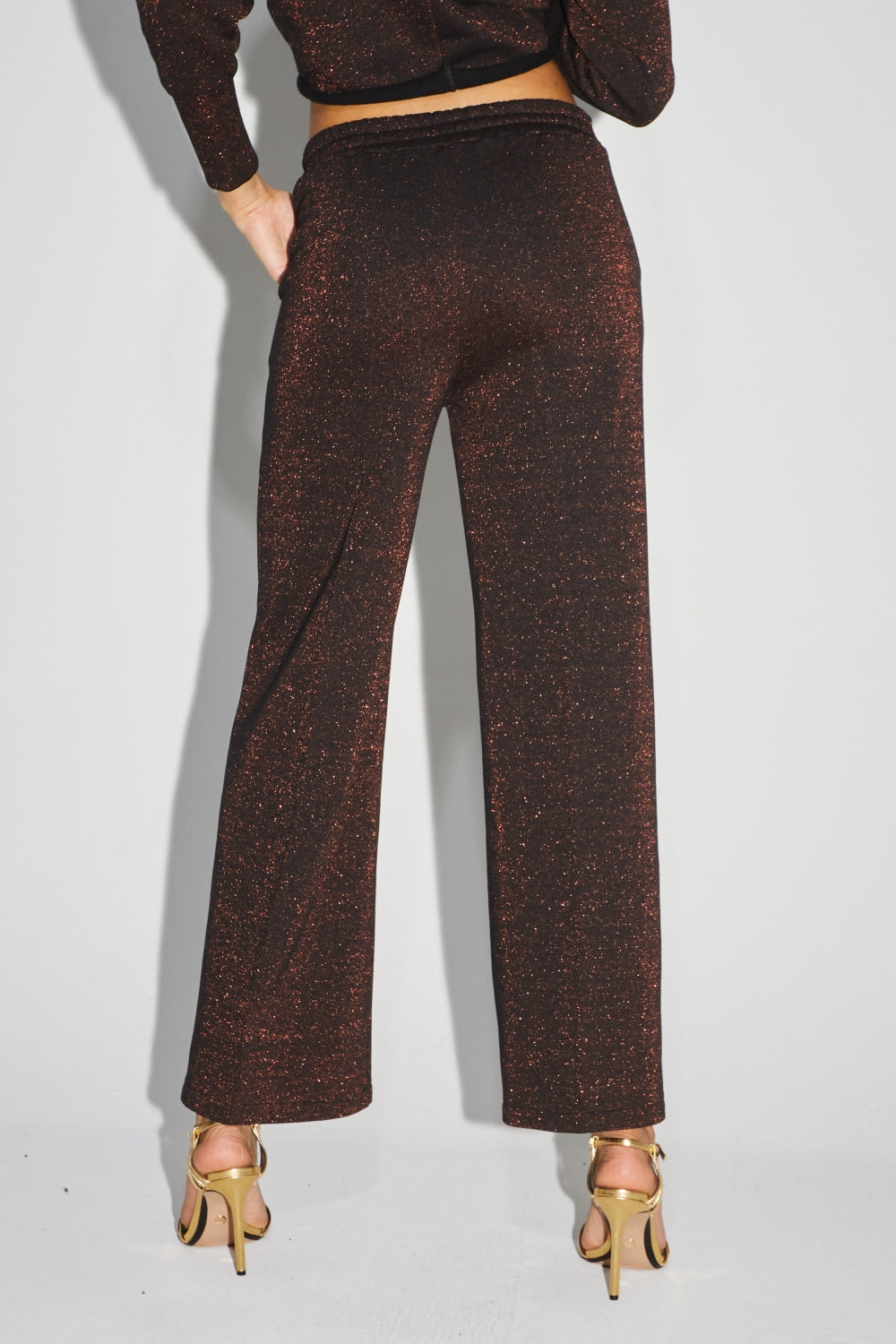 Le Pantalon Neil En Jersey Lurex Noir