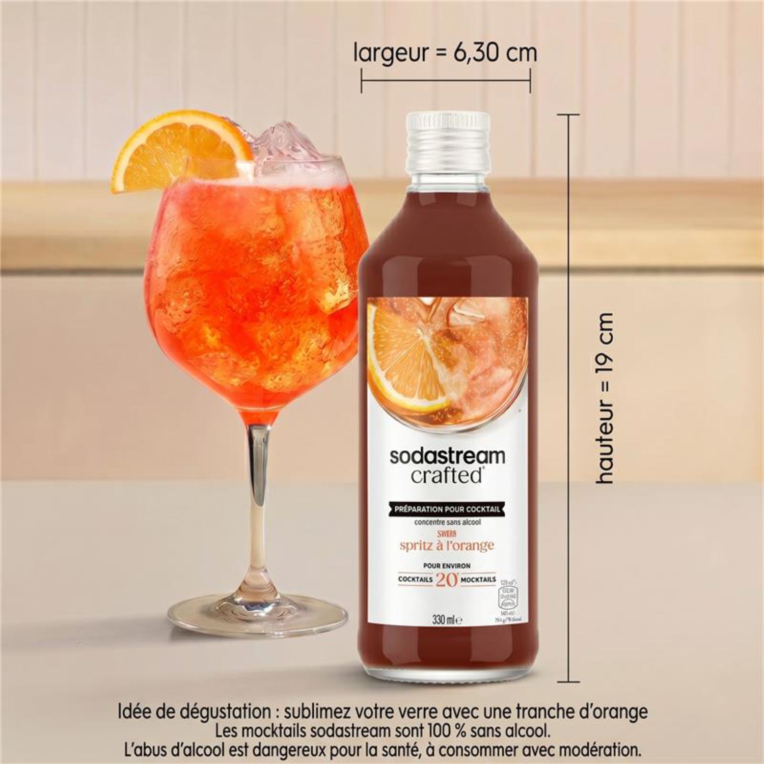 Lot De 3 Cocktails Mixer Saveur Spritz Sans Alcool - 330Ml