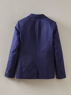 Cyrillus - Veste Coton Cér - Bleu Fonce Uni - Garçon