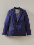 Cyrillus - Veste Coton Cér - Bleu Fonce Uni - Garçon