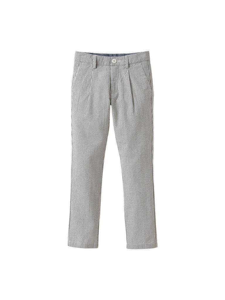 Cyrillus - Pantalon Seersu - Beige Fonce Uni - Garçon
