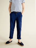 Pantalon Confo Popeline - Bleu Vif Uni - Garçon