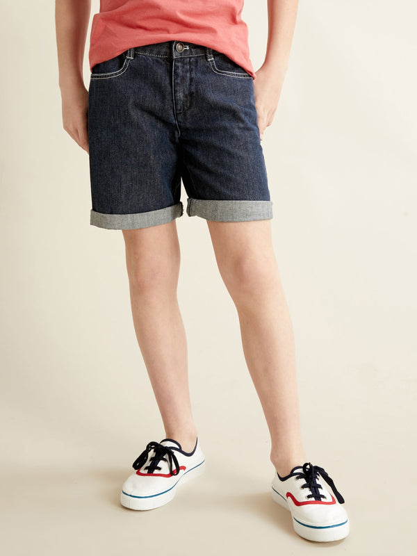 Short 5 Poches Denim - Jean - Garçon