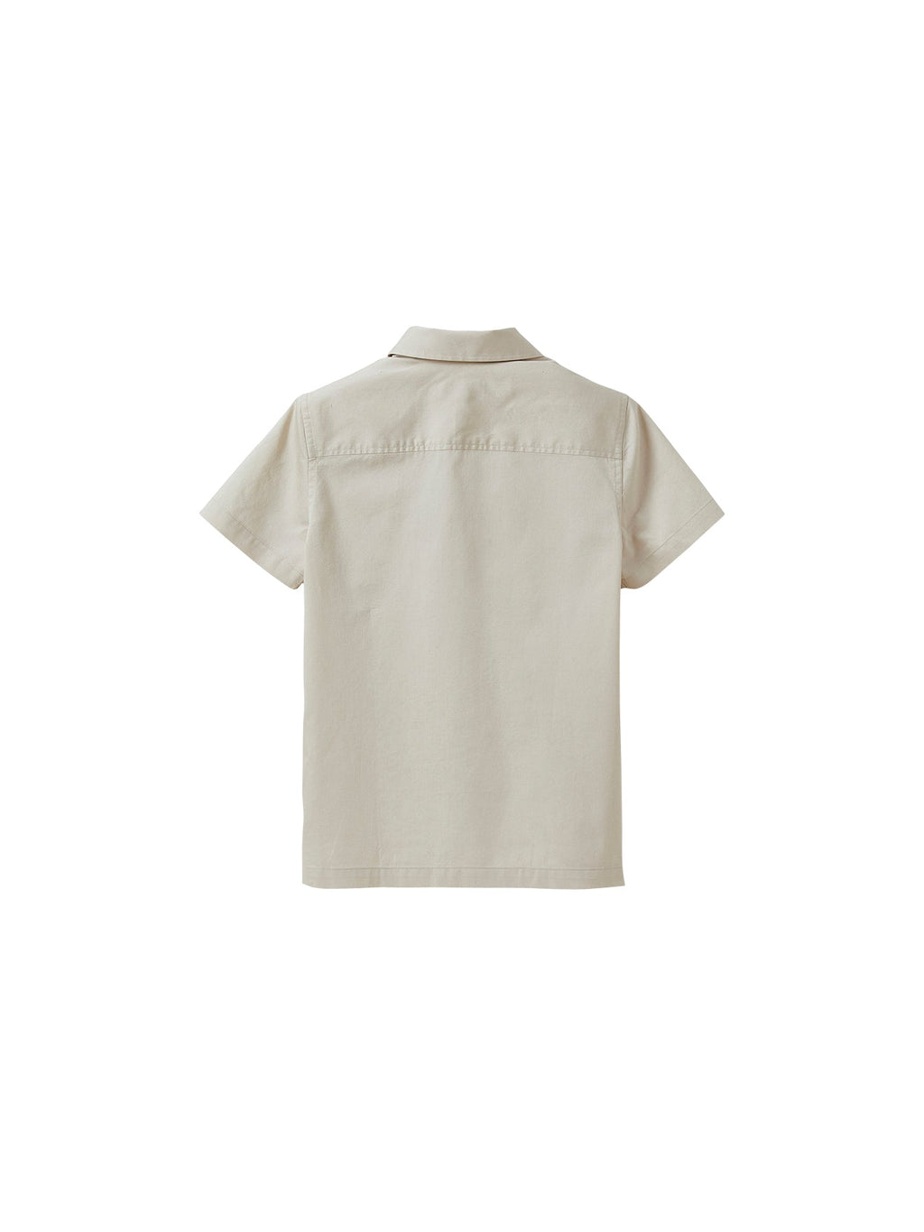 Popeline Unie - Beige Moyen Grise - Garçon