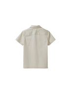 Popeline Unie - Beige Moyen Grise - Garçon