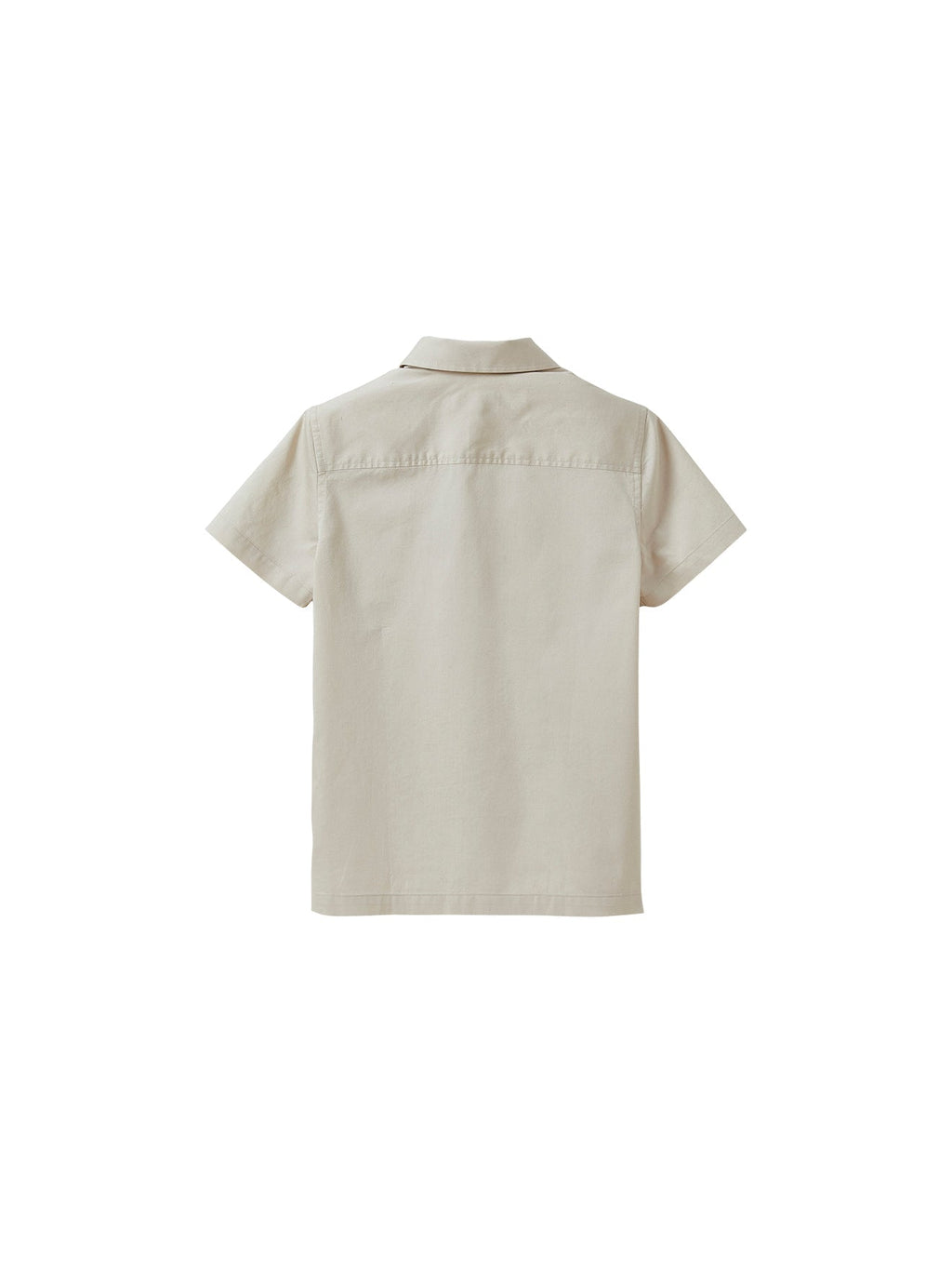 Popeline Unie - Beige Moyen Grise - Garçon
