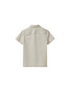 Popeline Unie - Beige Moyen Grise - Garçon