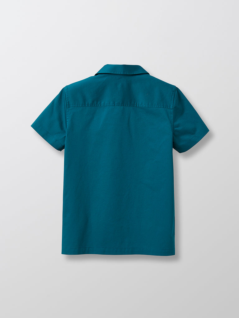 Cyrillus - Chemise Popeline Unie - Beige Moyen Grise - Garçon