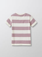 Cyrillus - T-shirt  Rayé - Violet Clair Uni - Garçon