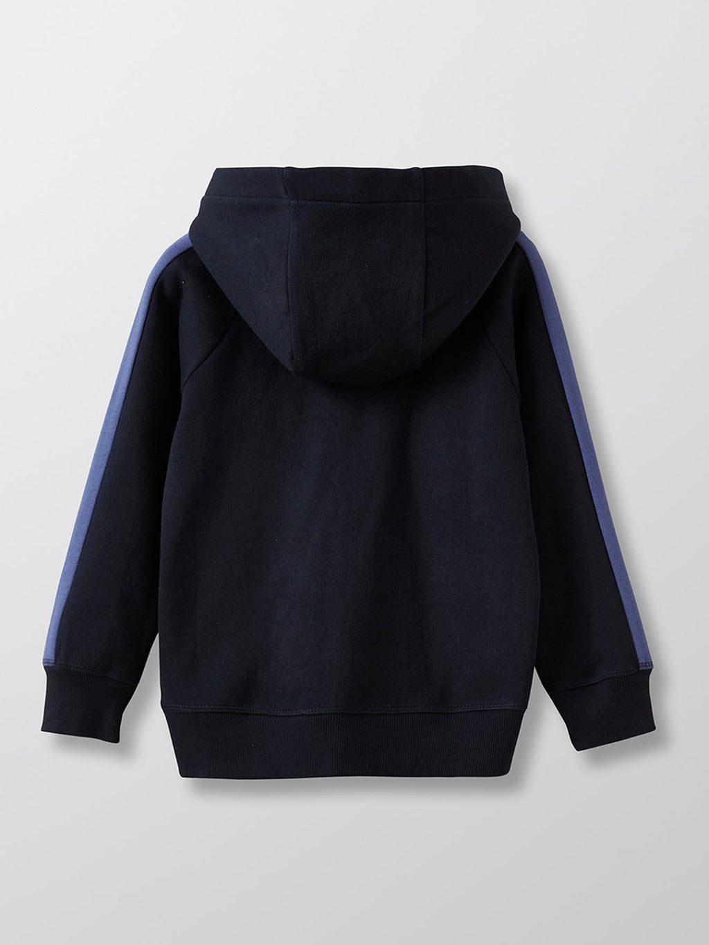 Pull Zippé Sport - Bleu Fonce Uni - Garçon