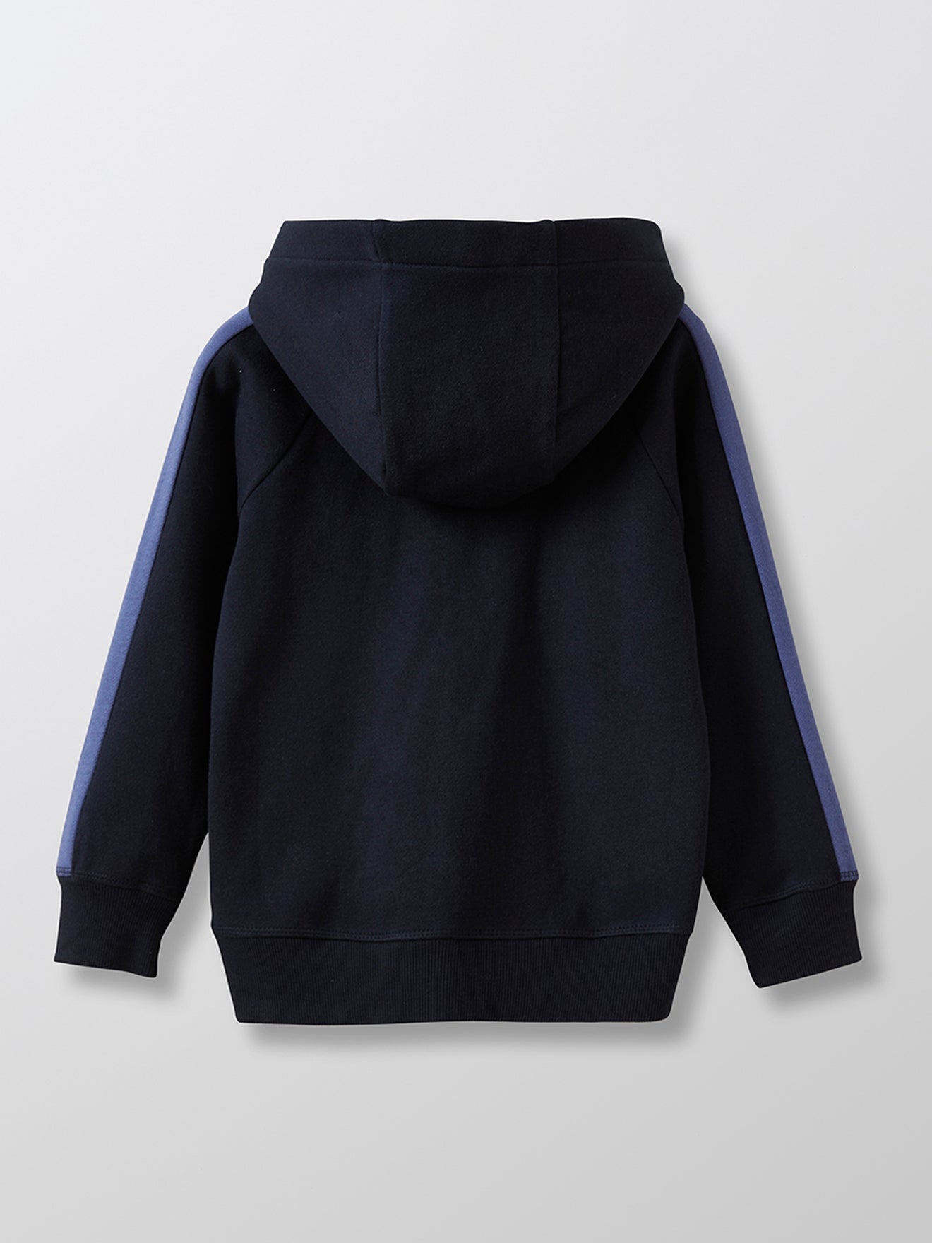 Pull Zippé Sport - Bleu Fonce Uni - Garçon