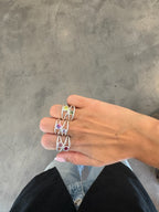Bague Love Rosa Plata