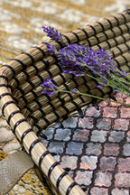 Kos - Plateau Rectangle - Jonc De Mer/Nacre