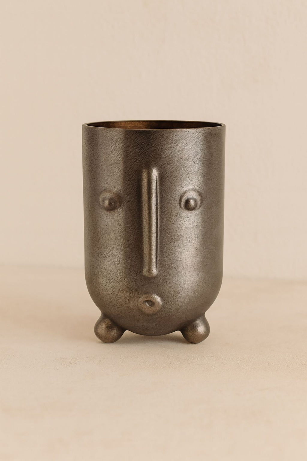 Olav - Vase - Verre - Gris Metallise
