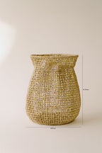 Abaca - Panier/Cache Pot - Fibres D'Abaca - Naturel