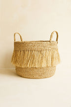 Luys - Panier A Franges - Raphia - Naturel