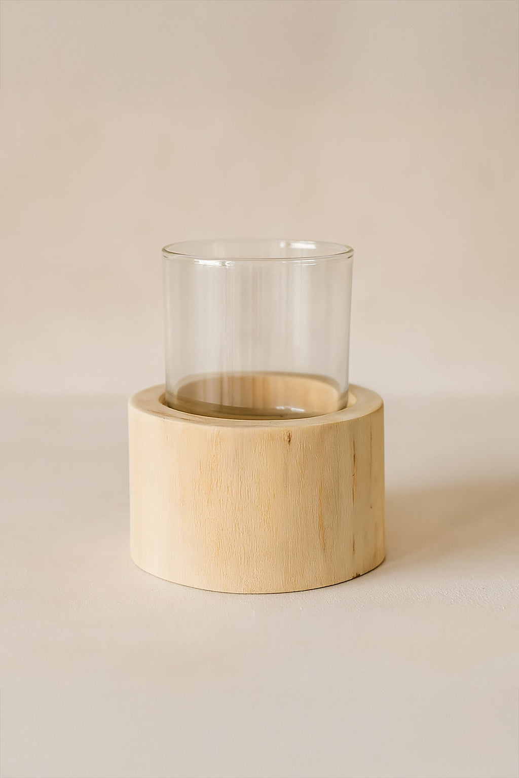 Biak - Photophore - Verre/Teck