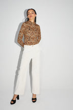 Le Pantalon Yves En Velours Ca´Telé Vintage Crème