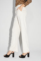 Le Pantalon Yves En Velours Ca´Telé Vintage Crème