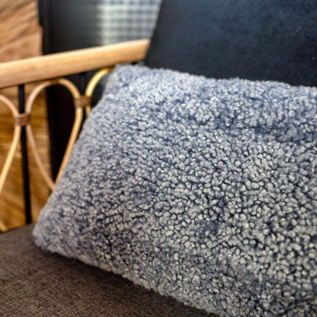 Retourne - Coussin - Mouton Retourne - Bleu/Gris