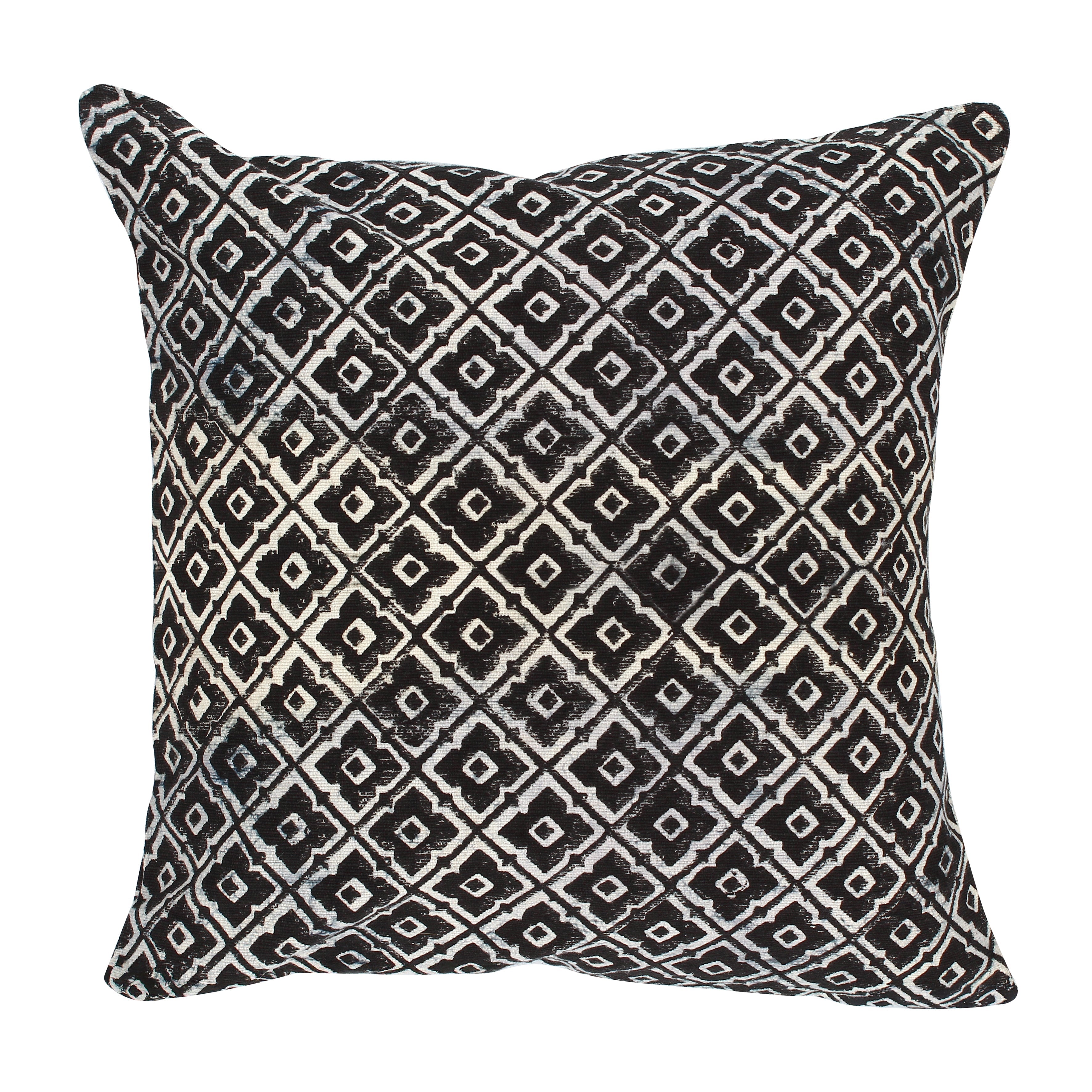 Wild - Coussin - Coton - Noir/Bleu