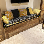 Nyl - Coussin Carré - Lin - Jaune Moutarde