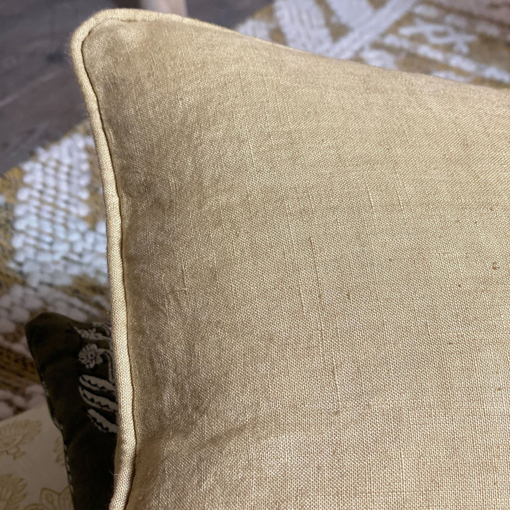 Nyl - Coussin Carré - Lin - Camel