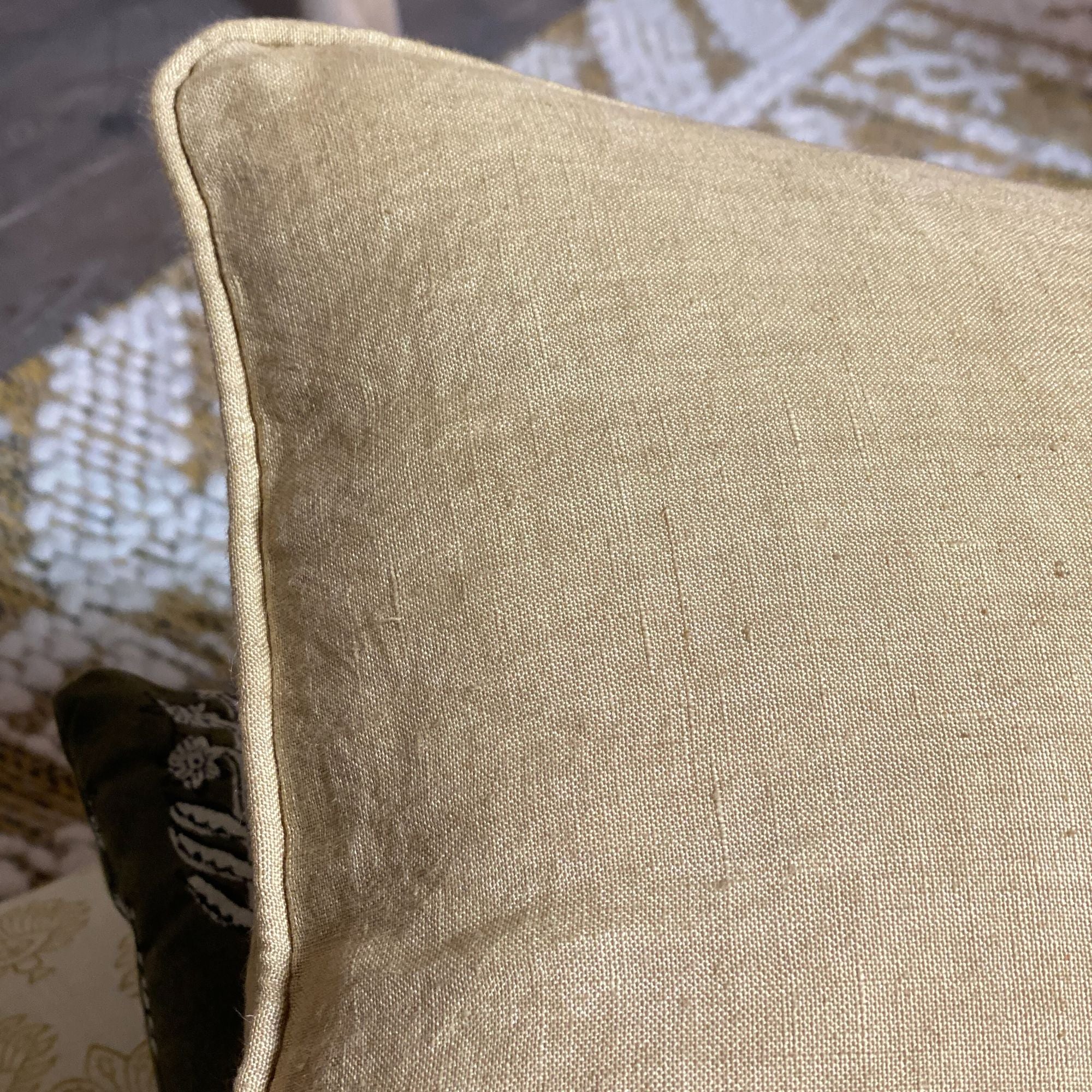 Nyl - Coussin Carré - Lin - Camel