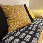 Nilam - Coussin - Coton - Jaune Moutarde