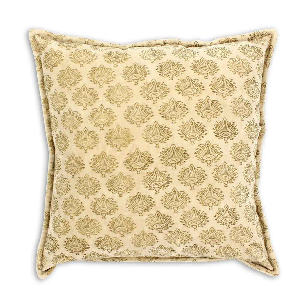 Dori - Coussin - Velours Vintage - Beige