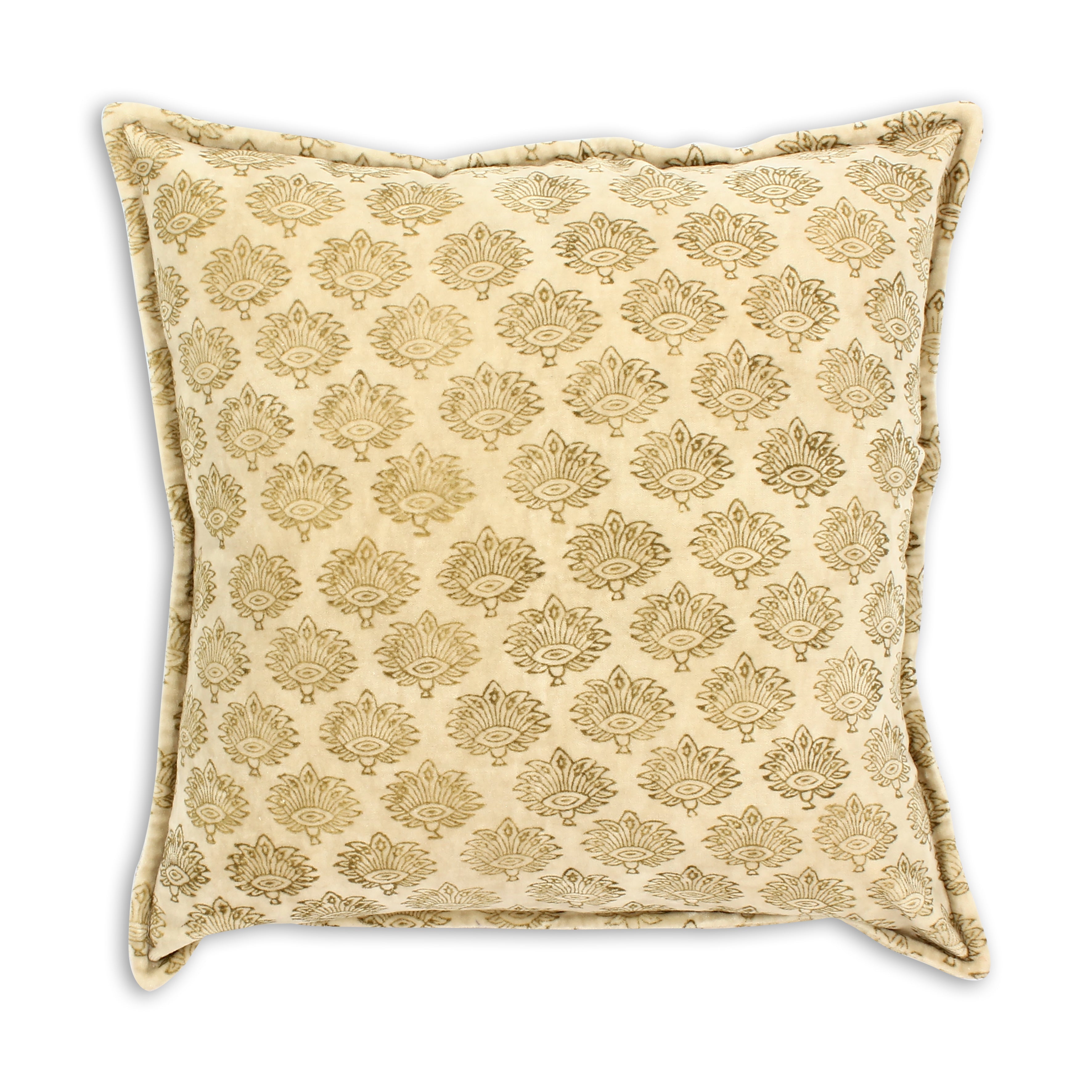 Dori - Coussin - Velours Vintage - Beige