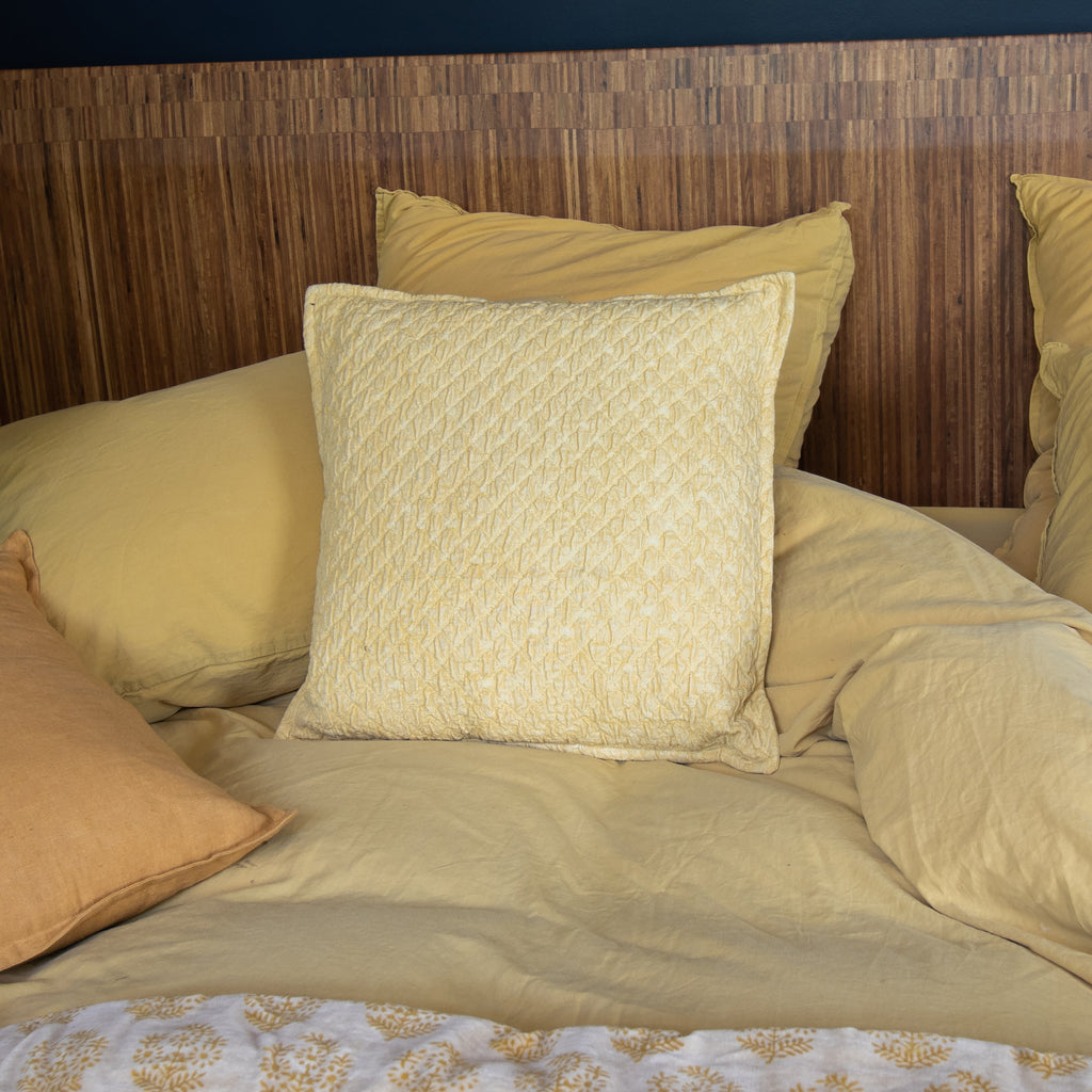 Gali - Coussin - Coton - Jaune